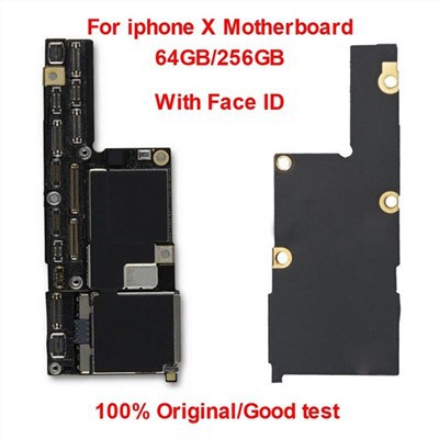 Motherboard gwreiddiol heb ei gloi ar gyfer Iphone X